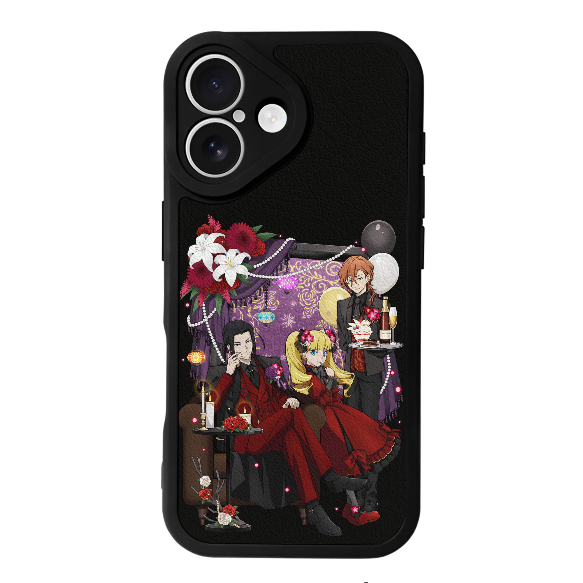 （画像用） 文豪ストレイドッグス Bungo Stray Dogs 【iPhone 16シリーズ対応】シリコンスマホケース（レザー調） 材質：シリコン